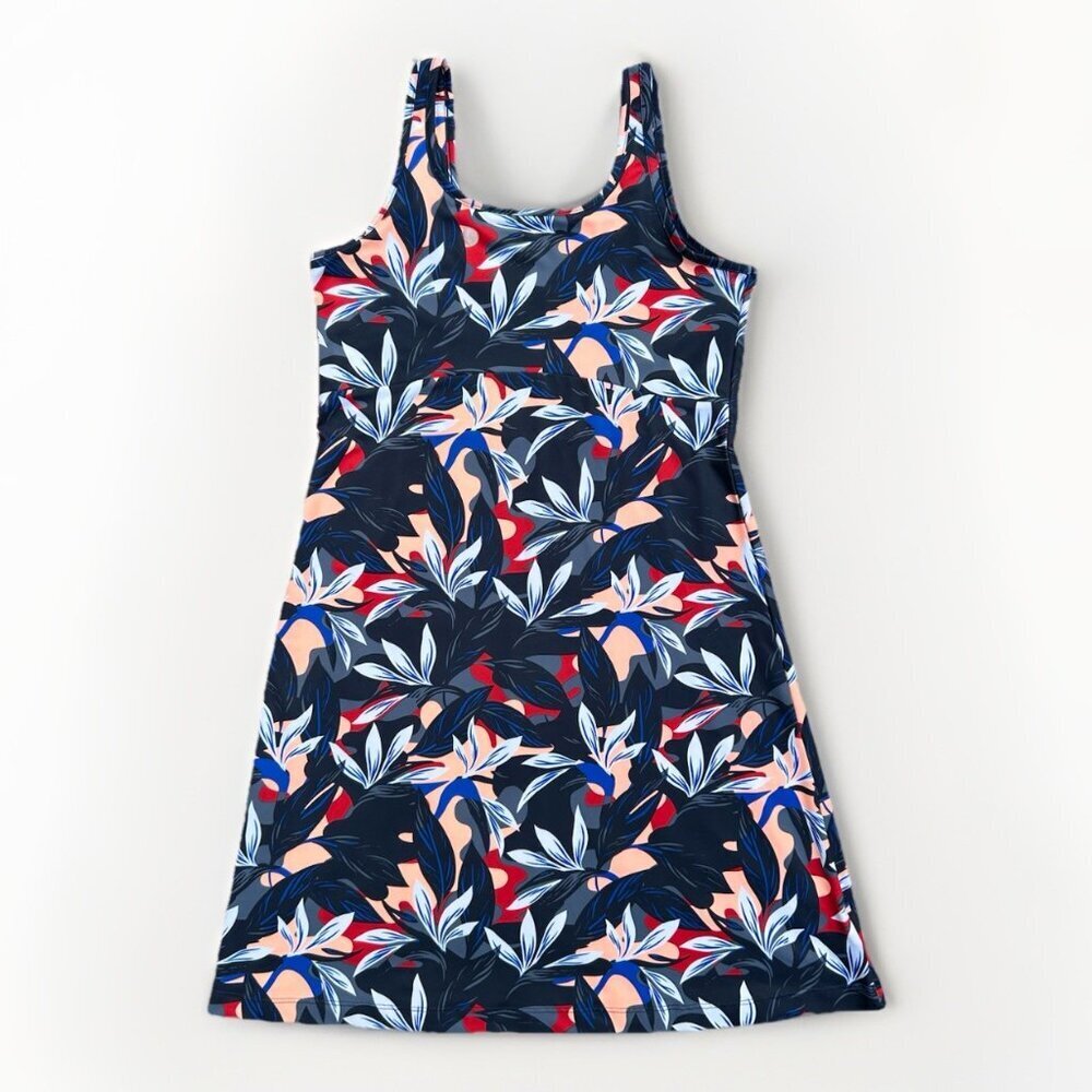 Columbia PFG Freezer III Dress Womens Size Medium Fishing Navy Floral UPF Casual - Picture 2 of 7